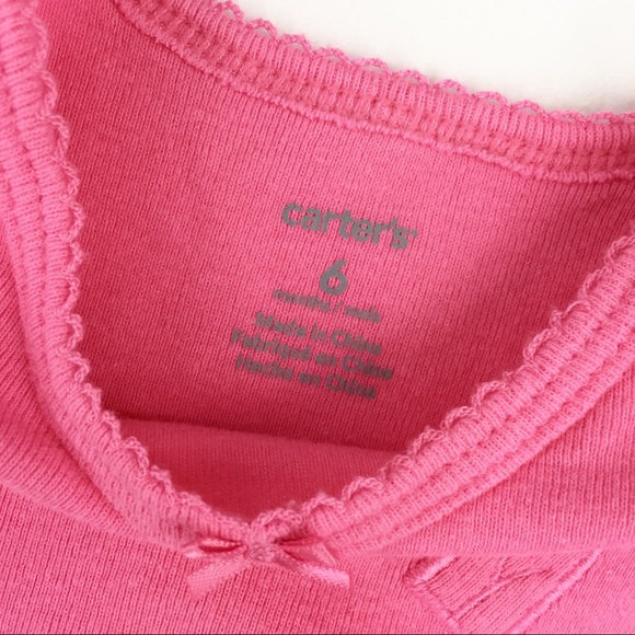 Like New! Carter’s Hot Pink Cat Face Onesie - Picture 5 of 6